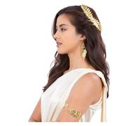 Donna Greco Foglia Oro Gioielli Kit Toga Romana Greco Dea Costume