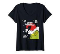 Donna Grinch - Grinchy in The Corner Maglietta con Collo a V