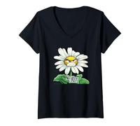 Donna Grumpy Flower Outfit con Not Your Flower Statement Maglietta con Collo a V