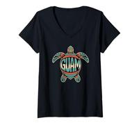 Donna Guam Souvenir / Guam Maglietta con Collo a V