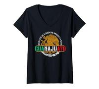Donna Guanajuato Mexico Perla del Bajío Souvenir Mexicans Maglietta con Collo a V