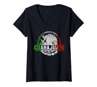 Donna Guanajuato México Souvenir Chingon Mexican Pride Vacation Maglietta con Collo a V
