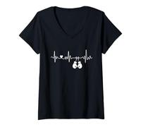 Donna Guanti da boxe Boxer Sport Arte Marziale Per Uomo Donna Maglietta con Collo a V