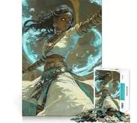 Donna guerriera mistica, guaritrice divina Puzzle da 1000 pezzi per adolescenti Gioco stimolante per la mente Divertimento rilassante Opera d'arte da collezione (38x26cm)
