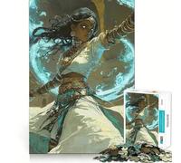 Donna guerriera mistica, guaritrice divina Puzzle per adolescenti da 1000 pezzi Gioco per allenare la mente Divertimento rilassante Arte da assemblare Oggetto da collezione (50x75cm)