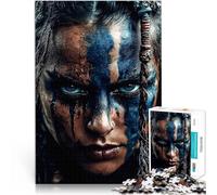 Donna guerriera Puzzle da 1000 pezzi per adulti Aiuta il cervello ad allenare i giocattoli che creano dipendenza per coltivare la pazienza decorazione murale 38x26cm