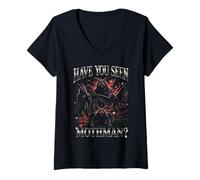 Donna Hai Visto Mothman Point Pleasant WV Cryptid Maglietta con Collo a V