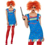 Donna Halloween Chucky Costume da Donna Bambini Play 2 Completo Da Smiffys