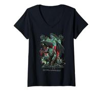 Donna Halloween Horror Nights Gargoyle Guardian Maglietta con Collo a V