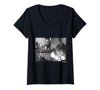Donna Halloween II Michael Myers And Dr Loomis Fire Maglietta con Collo a V