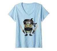 Donna Halloween Italian Brainrot Meme Characters Viral Gen Z Trend Maglietta con Collo a V