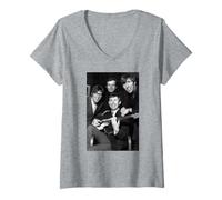 Donna Hank Marvin Le Ombre Apache Era 1968 Maglietta con Collo a V