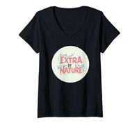 Donna Happy Extra by Nature - Completo Dichiarazione Maglietta con Collo a V