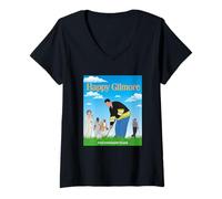 Donna Happy Gilmore 30th Anniversary Happy Place Maglietta con Collo a V