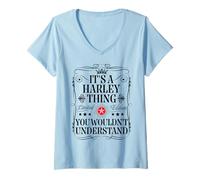 Donna Harley Chiama la Sua Una Cosa Harley Che Non capiresti Maglietta con Collo a V