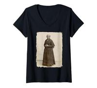 Donna Harriet Tubman, Famous American Abolitionist Maglietta con Collo a V