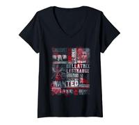 Donna Harry Potter Bellatrix Lestrange Word Art Maglietta con Collo a V