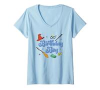 Donna Harry Potter Birthday Boy Maglietta con Collo a V