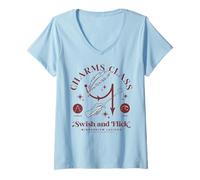 Donna Harry Potter Charms Class Maglietta con Collo a V