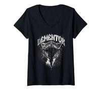 Donna Harry Potter Dark Mark Rock Band Maglietta con Collo a V