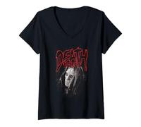 Donna Harry Potter Death Eaters Mono Face Maglietta con Collo a V