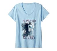 Donna Harry Potter Halloween Design Chi Non Deve Essere nominato Maglietta con Collo a V