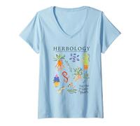 Donna Harry Potter Herbology Witchcraft And Wizardry Maglietta con Collo a V
