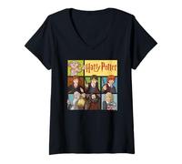 Donna Harry Potter Heroes of Hogwarts Maglietta con Collo a V
