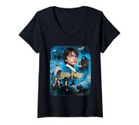 Donna Harry Potter Philosopher's Stone Poster Maglietta con Collo a V