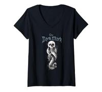 Donna Harry Potter The Dark Mark Maglietta con Collo a V