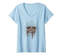 Donna Harry Potter The Leaky Cauldron Maglietta con Collo a V