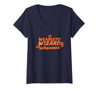 Donna Harry Potter Weasley's Wizard Wheezes Advertisement Maglietta con Collo a V