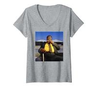 Donna Harvey Blackston Tore Up di Michael Grecco Maglietta con Collo a V