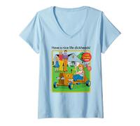 Donna Have a Nice Life Sarcastic Retro Funny Adult Humor Maglietta con Collo a V