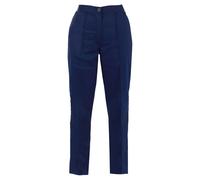 Donna Healthcare Gamba Dritta Lavoro Pantaloni - Schiena Elasticizzato Ospedali