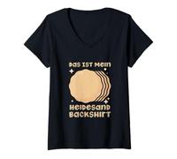 Donna Heidesand Kekse Plätzchen Weihnachten Maglietta con Collo a V