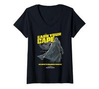 Donna Helldivers 2 Earn Your Cape Super Earth Training Video Game Maglietta con Collo a V