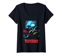 Donna Helldivers 2 Remember The Creek Super Earth Video Game Maglietta con Collo a V