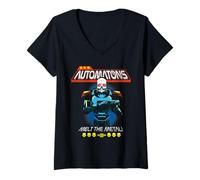 Donna Helldivers 2 Sony Playstation Video Game Automaton Trooper Maglietta con Collo a V
