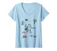 Donna Helldivers 2 Thank You Helldivers Kids Doodle Video Game Maglietta con Collo a V