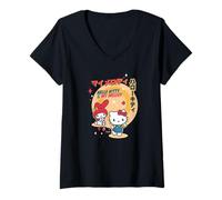 Donna Hello Kitty - My Melody Friends Maglietta con Collo a V