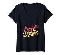 Donna Henceforth It's Doctor Accomplishment Degree |- Maglietta con Collo a V