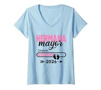 Donna Hermana Sindaco 2026, Grande Sorella Spagnola 2026 Maglietta con Collo a V
