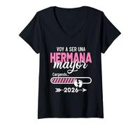 Donna Hermana Sindaco 2026, Grande Sorella Spagnola 2026 Maglietta con Collo a V