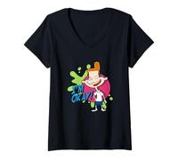 Donna Hey Arnold! Eugene I'm Okay Funny Cartoon Meme Art Maglietta con Collo a V