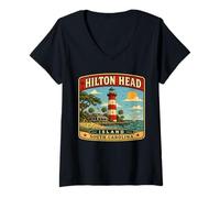 Donna Hilton Head Island Carolina Hilton Head Island Lover Maglietta con Collo a V