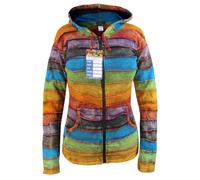 Donna Hippie a Righe Arcobaleno Inverno Folletto Punta Lungo Cappuccio Elfo