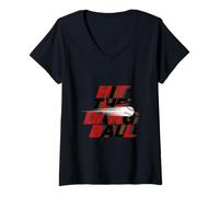 Donna Hit The Dang Ball - Giocatore di Baseball Maglietta con Collo a V