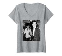 Donna HMS Belfast Spandau Ballet New Romantics Virginia Turbett Maglietta con Collo a V