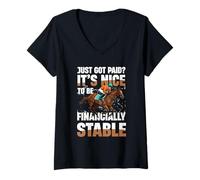 Donna Ho Appena pagato è Bello Essere finanziariamente Stabile Maglietta con Collo a V